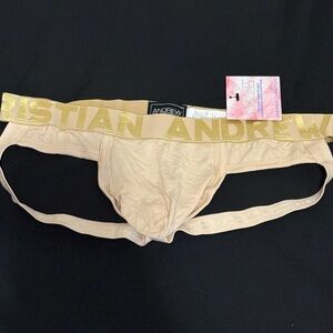 Andrew Christian Gold and Tan Briefs